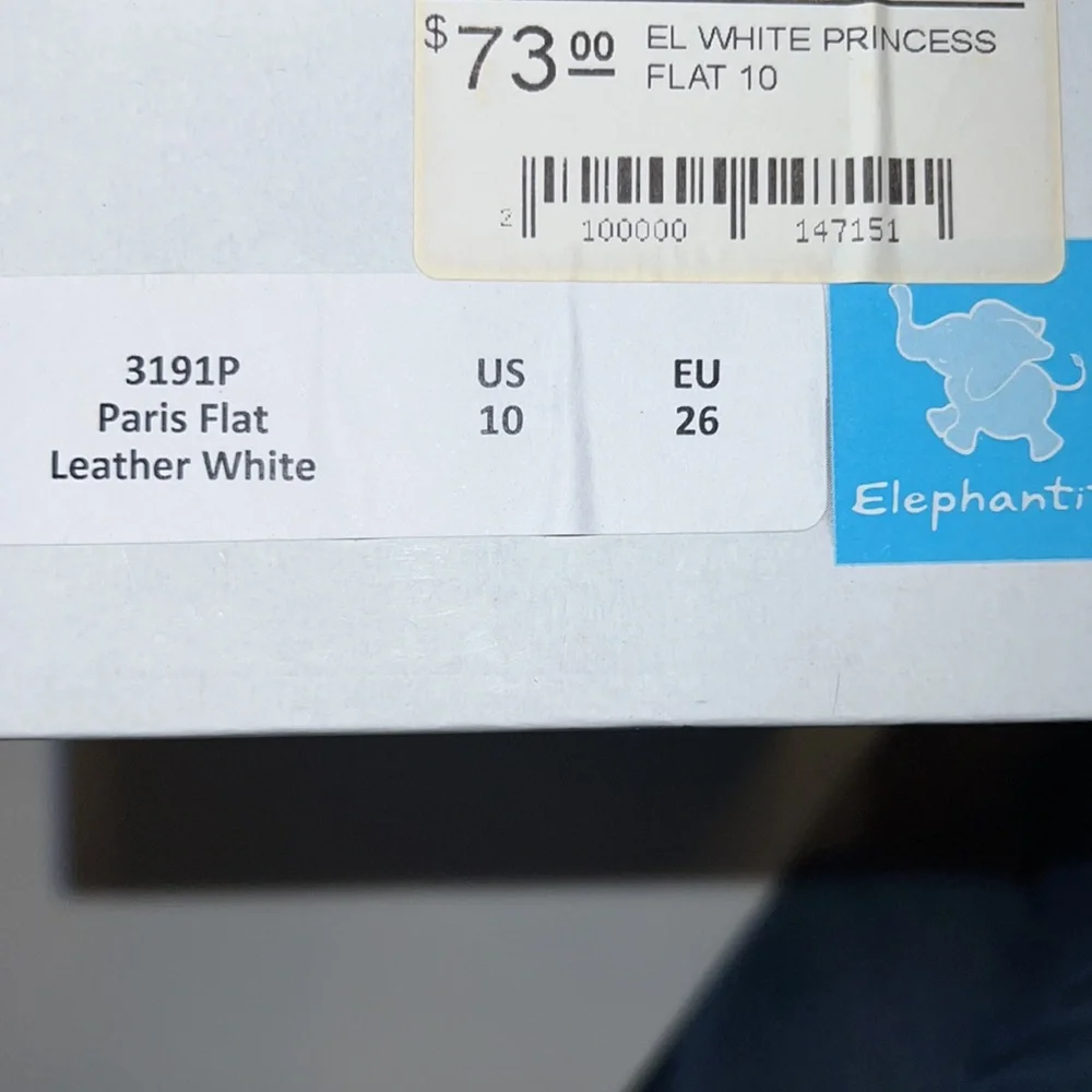 NWT Elephantito size 10 Toddler white leather shoes - Picture 7 of 7